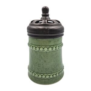Greenleaf Aroma Decor Fragrance Diffuser Green Brown Ceramic NEVER USED 7x3.75"